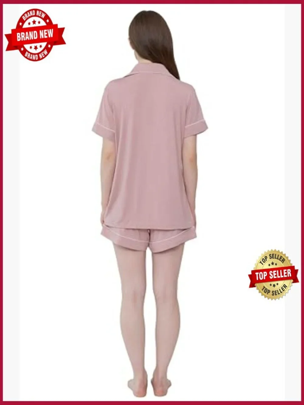 Bamboo Viscose Pajama Shorts Set Buttery Soft Cooling Sleepwear